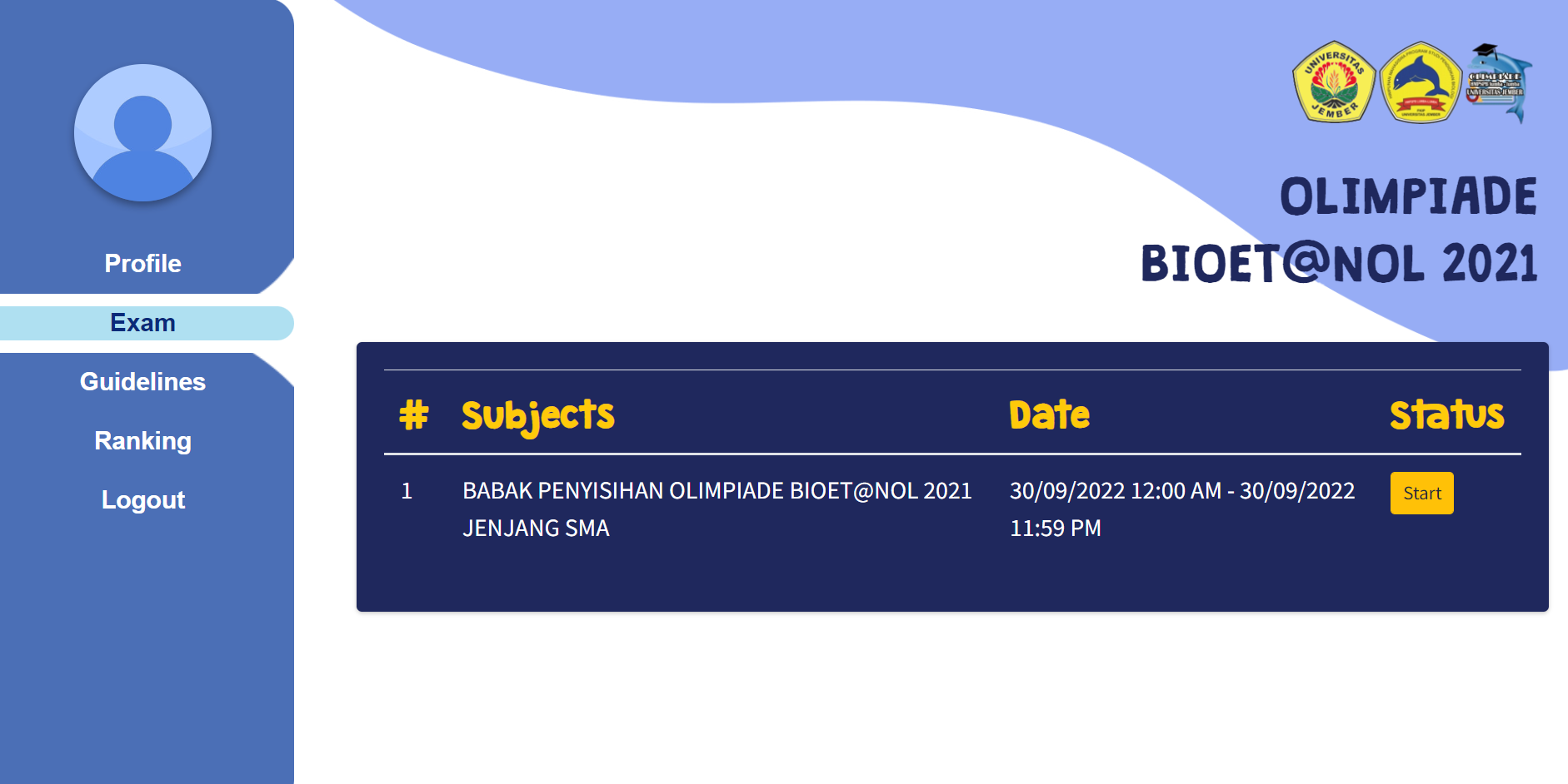 Bioetanol 2021 User Dashboard