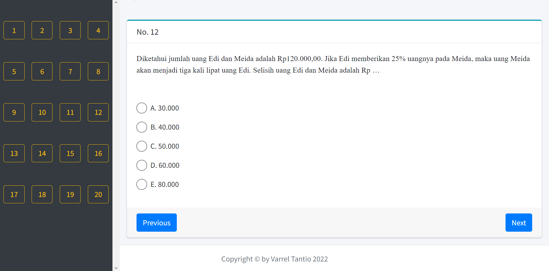 Metallio Ujian Online Exam